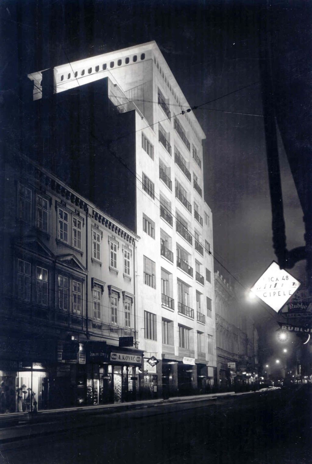 Palača Matice hrvatskih obrtnika, Ilica 49, Zagreb, 1937. godine (Aleksandar Freudenreich i Zvonimir Požgaj)